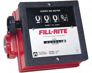 IESEL K KERSENE B3 B30 Fill-Rite Series 900 Meter Nutating disk meter with mechanical display to measure the quantity of fuel that has been dispensed Can work in gravity conditions thanks to low