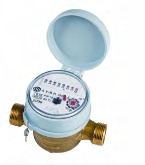 Water Meter Mechanical display, single jet impeller meter to measure the quantity of cold water used For domestic, industrial & irrigation applications Can be installed horizontally or vertically