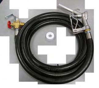 elivery Hoses \ Hoses & Reels IESEL K KERSENE iesel Gravity Hose Kits Cost effective, ready-made solution for dispensing diesel from gravity-fed storage tanks 1 M BSPT aluminium hose tails & ring