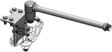 The kit includes the mounting nuts and bolts and two revolving joints COMPLETE WITH their extension pipes to swivel the