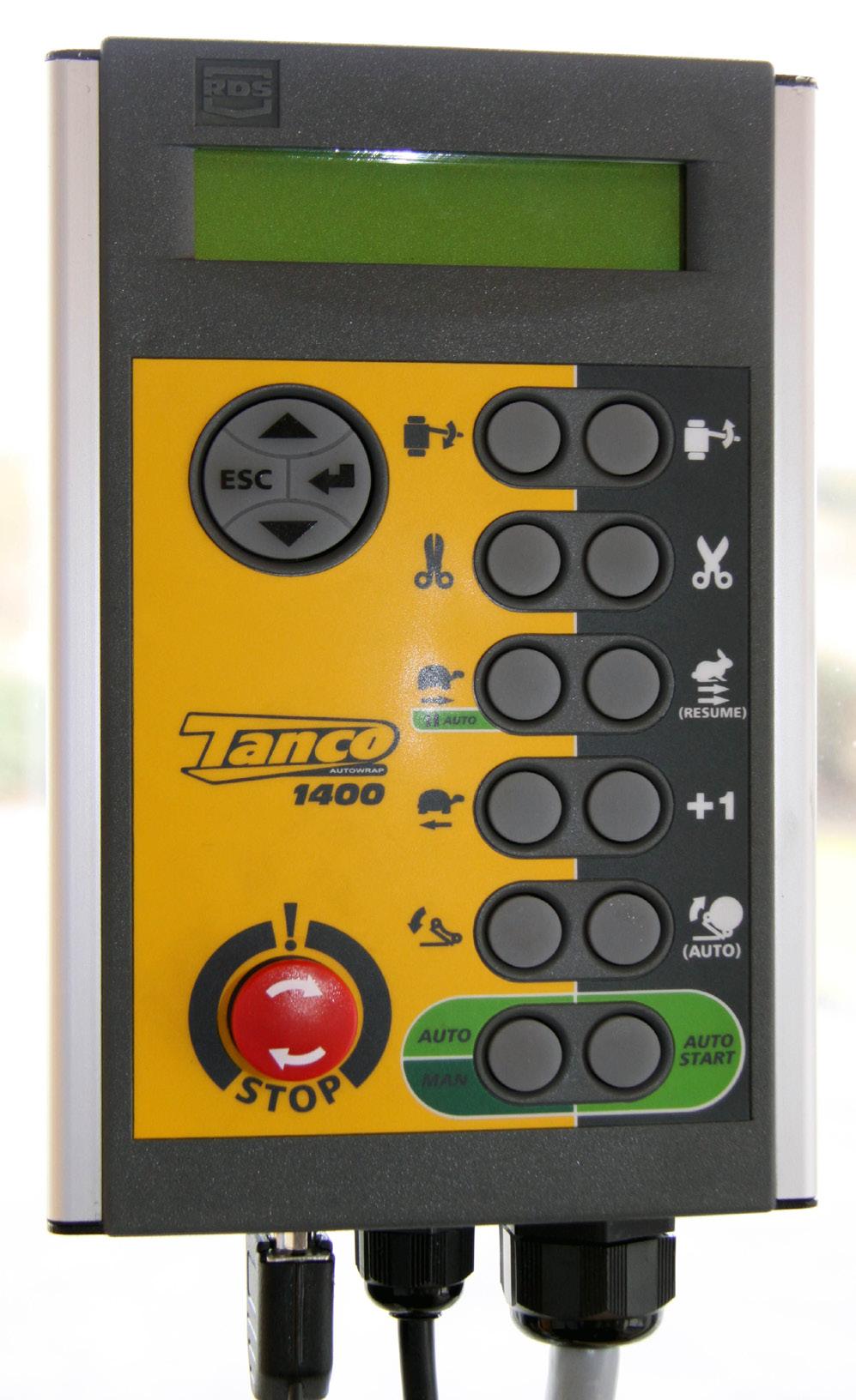 Operator s Manual 6. MACHINE SETUP 1500 Control Box The control unit consists of the emergency stop button, a control cable, a fuse and a battery cable.