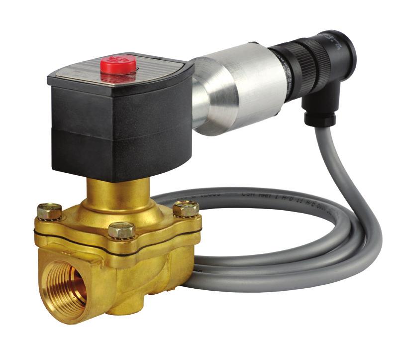Page 3 V110 Solenoid Valve Slow Close Normally Closed Valve (NC) Energize to Open Flow control for tank filling Slow closing to eliminate fluid hammer in piping system Brass Viton Seat and Seals Zero