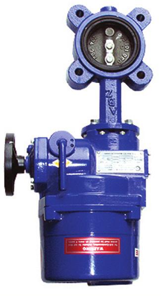 Page 6 V130 Actuated Butterfly Valve Compact valve with position monitoring Flow control for multi-tank selection and filling Ductile Iron Body Lug Style Viton Seat Position Indicator Limit Switches