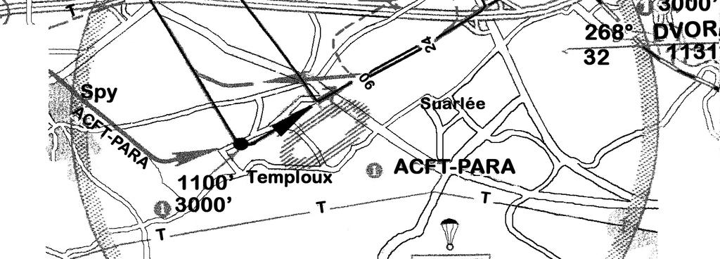 Coordinates are N 50 29 17 E 4 46 08 The airfield is equipped with a 696 m long x 27 m wide grass runway, oriented 064 /244.
