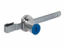 SYMO 3000 Installation 125 100 10 28 6 21 Ø18 Glass door lock, for sliding doors For cylinder cores that are inserted from the front on site For glass door thickness: 4-7 mm Rack clips on, cylinder