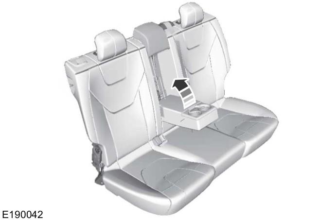 CENTER CONSOLE Stow items in the cupholder carefully as items may become loose during hard braking, acceleration or