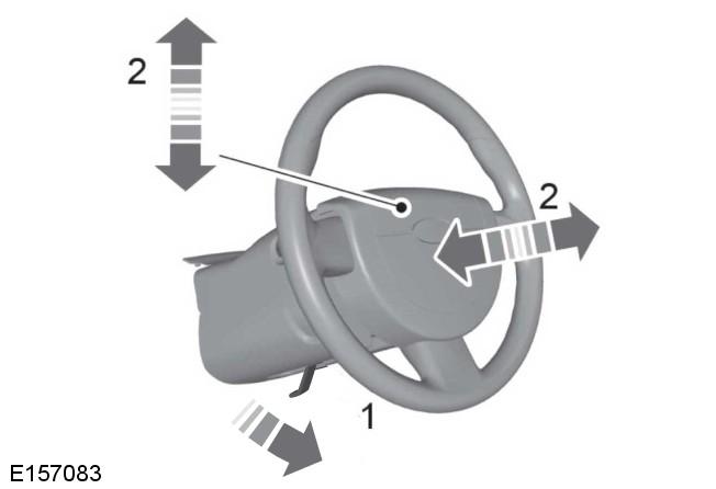 Steering Wheel ADJUSTING THE STEERING WHEEL - VEHICLES WITH: MANUAL ADJUSTABLE STEERING COLUMN WARNING Do not adjust the steering wheel when your vehicle is moving.