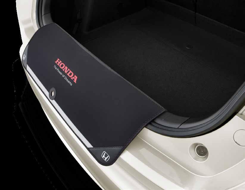 2015 FIT INTERIOR ACCESSORIES TRUNK EDGE AND BUMPER PROTECTOR Unfolds out of the vehicle to protect the bumper while loading