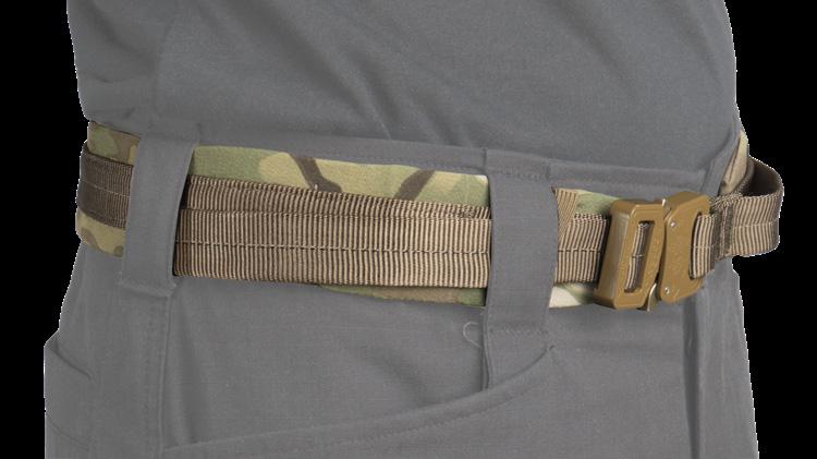 DONNING THE RANGE BELT 6 3 Excess webbing should be routed through the pant belt loops, or rolled and stowed