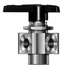 One-Piece Instrumentation Ball s40g Series and 40 Series 40 Flow Path Options (40 Series) Five-Port Paths 4 2 L Flow Path Angle porting with a leg to the bottom port (port ) allows two adjacent side