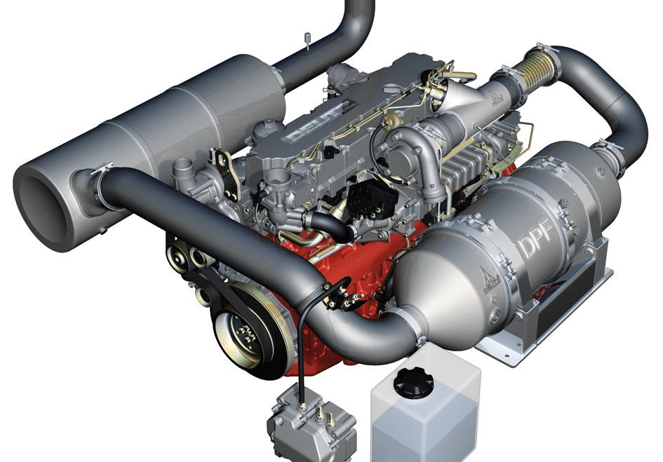 TIER 4 engine: system for exhaust aftertreatment SCR/CAT DEUTZ