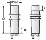 Capacitive Proximity Sensors AC/DC Standard Type HCM 18 Series Diameter HCM18 HCM18 Mounting Shielded Unshielded Shielded Unshielded Sensing Distance 2-8mm adjustable 2-15mm adjustable 2-8mm