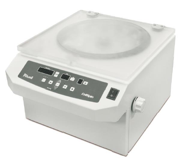 2. Product description 2.1 Structure 2 1 4 1 Control Panel: Display and keys for operating the centrifuge.