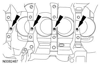 76. Inspect the cylinder block, main bearing beam, pistons and
