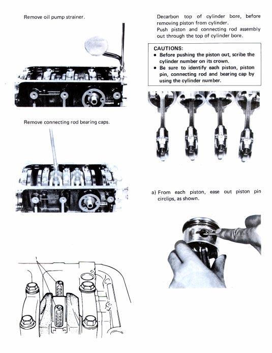 30) 33) 34) 31) 32) Install rubber hose over threads of rod bolts.
