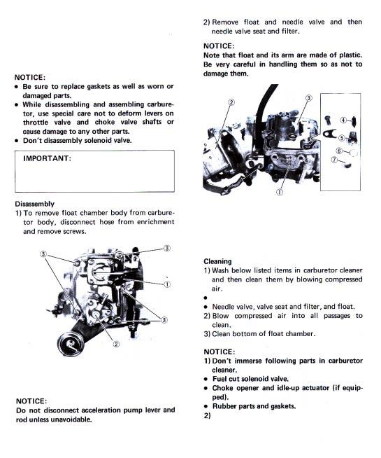 CARBURETOR OVERHAUL This section outlines procedure to be used for overhauling carburetor after removal from engine.