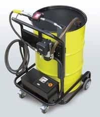 consuming empty 205L drum disposal is no longer required Refillable, reusable, mobile and fully transportable 3:1 ratio pump facilitates flow rates of up to 18LPM Dual pedestal hose reel provides a