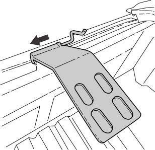 Attach lid hinges to tub hinges by aligning and pushing pin