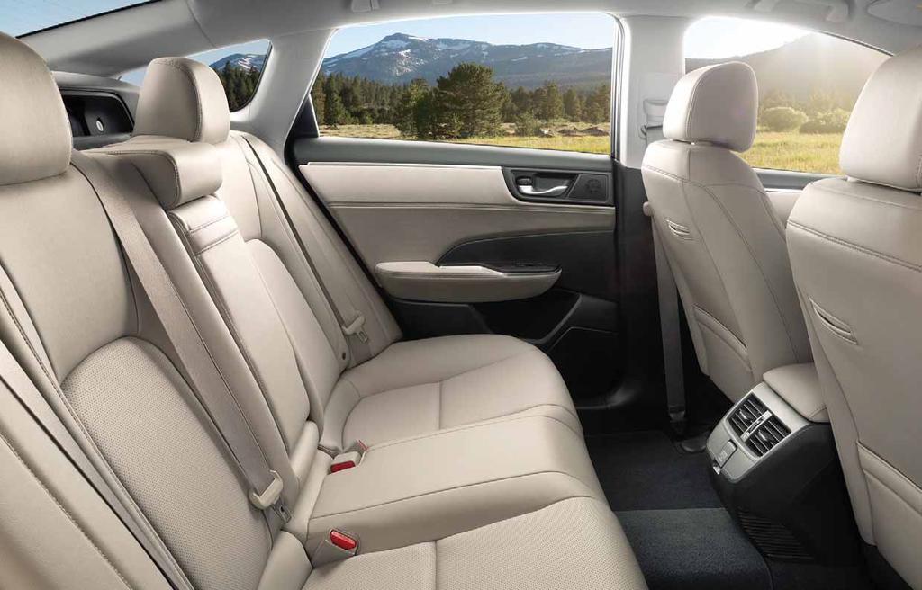 Spacious Interior You ll find more than enough room for five adults inside the Clarity Plug-In Hybrid.