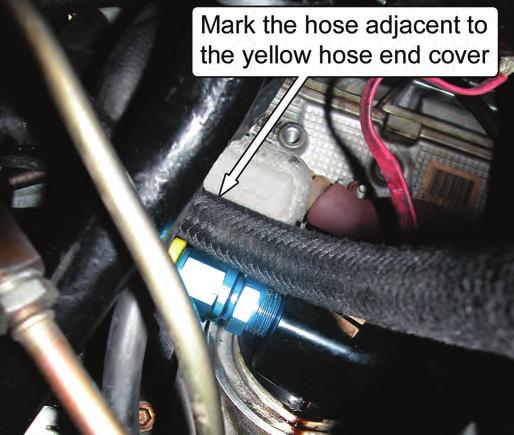 NOTE: It is important to understand that each one of the Remote Filter Mount ports must be connected to the correct port of the Engine Block Adapter.
