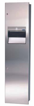 Dispenser / Disposal Fixtures Combination Dispenser / Disposal Fixture Code 400A: Code 400B: Code 400C: Code 400-14A: Code 400-14C: Code 400PL: Stainless type 304 fully recessed Stainless type 304