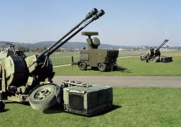 30 mm/35 mm Operational AHEAD technology, developed by Oerlikon Contraves, improves the capability of air defense guns to engage and destroy aerial targets from large aircraft to small targets like