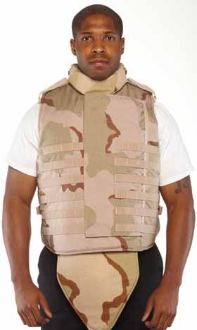 wiring Includes four pouches to fit modular grid system Optional Features NIJ Level III or IV 10 x12 hard armor plates Helmet friendly ballistic collar Ballistic groin and biceps protectors 1000