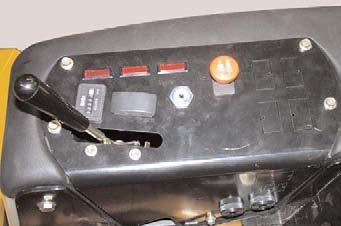 Turn ignition key to run, depress and hold pre-heat switch six (6) seconds to start engine. 4. Control levers (Fig.