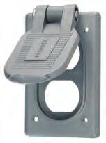 HBL7420 ray thermoplastic, vertical standard box mount, HBL5222* corrosion resistant. Same as above except yellow.