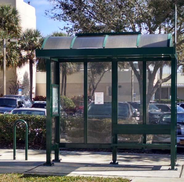 They also may be revised if the shelter is to be used for a bus stop serving BRT to match BRT branding and to provide a more enhanced level of customer amenities needed for this type of premium