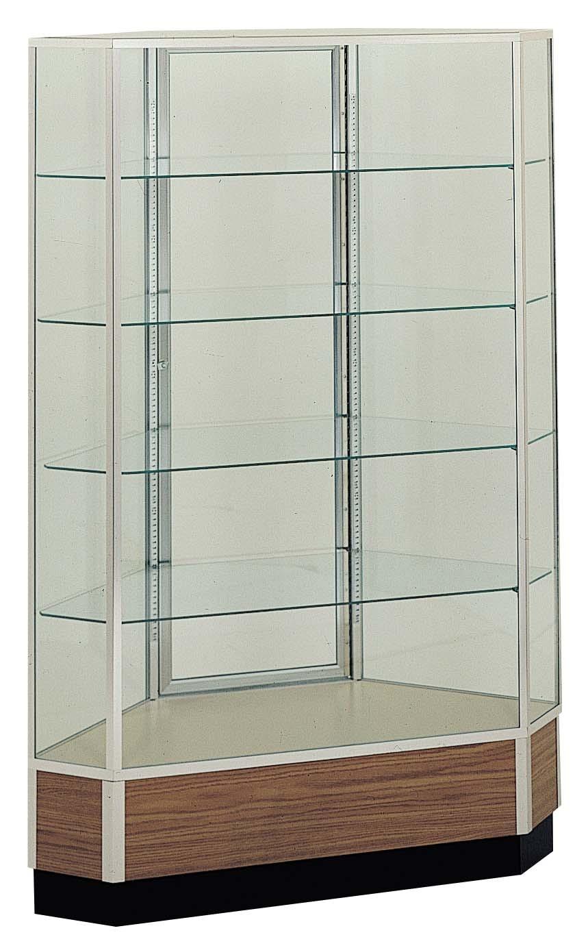Clipped Corner Towers (4 Adjustable Glass Shelves) Standard Specifications: Full 1/4 Thick Adjustable Tempered Glass Shelves (4) Standard TFM (White or Black) Interior