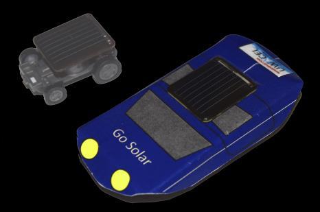Sun Dawg Lesson 1: Shakedown drive Take the mini solar cars out of their plastic packaging.