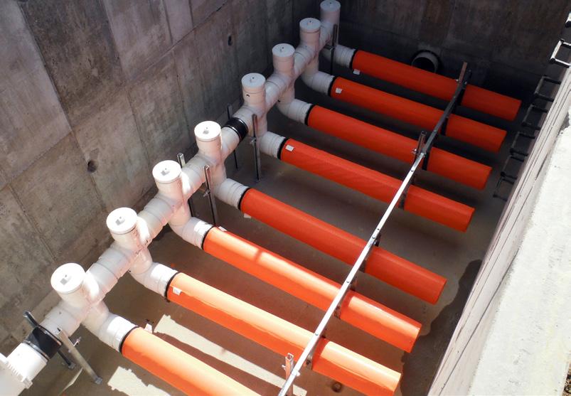 Forcing could damage the threads or crack the pipe. Once installed, it is important to protect the filter from obstacles it may encounter within the substation.