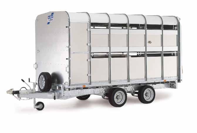 DP120 DUAL PURPOSE TRAILERS The DP120 range combines a substantial maximum volume and gross weight (3500kg) with the option of a removable container.