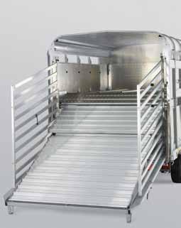 the trailer can be used as conventional livestock position.