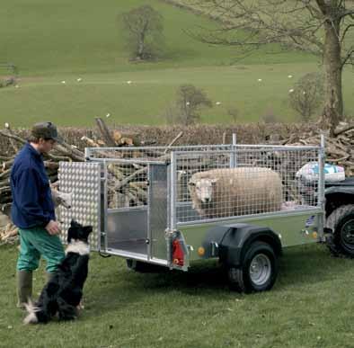 5 x 8-10 tyres (750kg) P6e/P7e UNBRAKED LIVESTOCK TRAILER Our P6e and P7e livestock range offers small unbraked trailers with outstanding flexibility both on and off road.