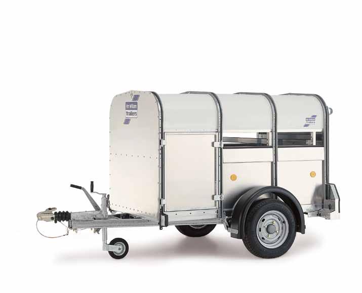 P6/P8 These two models, the lightest in our braked Livestock range, are designed for those who need a light yet robust means of transporting small types of livestock.