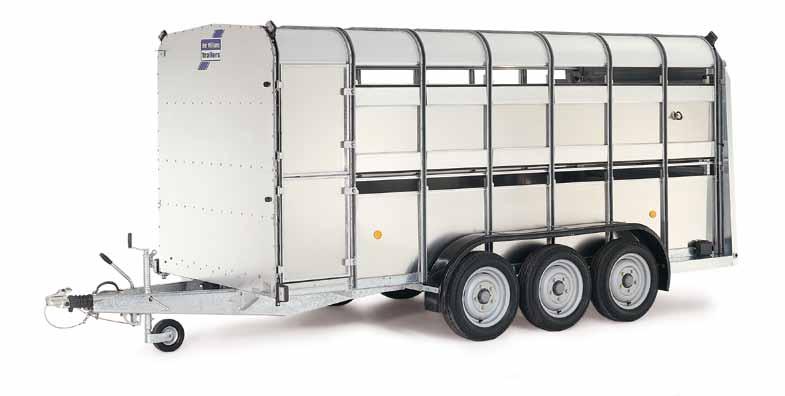 2hh horses to be transported*. All trailers have a maximum gross weight of 3500kg; payload varies between 2010kg and 2550kg depending on size and specification.