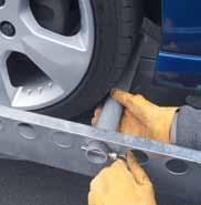 Heavy Duty Wheel Straps Heavy duty wheel securing straps incorporating soft-link to avoid damage