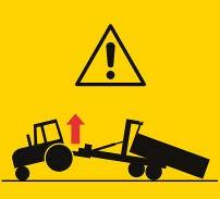 Figure 21. Risk of slipping There is a risk of slipping as the surfaces of the trailer can be slippery due to precipitation in combination with pre-existing oil and/or clay on the surface.