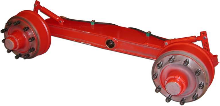 1.4.4. Bogie with The trailer is equipped with a strong pendulum bogie that has been