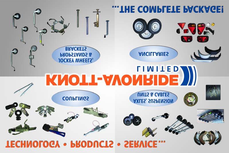 Company Profile Knott-Avonride Ltd was established in the UK in 1983, for the manufacture and supply of brakes, couplings, brake cables and jockey wheels for trailers, caravans and off-road vehicles.
