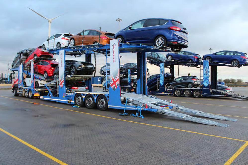 12 Car Loading - Car 8 and Car 8a 12 cars can be loaded onto the Transporter.