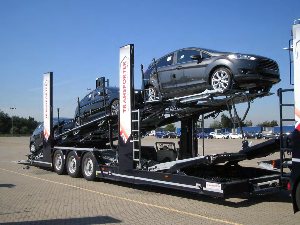 12 Car Loading 12 cars can be loaded onto the Transporter.