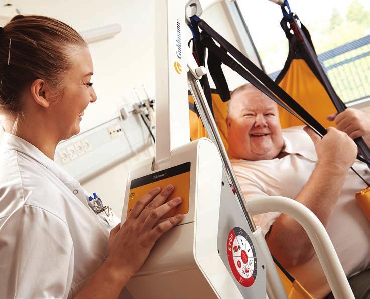 ...to special demands Heavy lifting With the capacity to lift 450 lbs (205 kg) the GL5 is ideal for lifting bariatric patients.