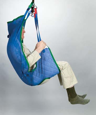 The sling comes with leg, hip and shoulder straps and features loops to accommodate various seating