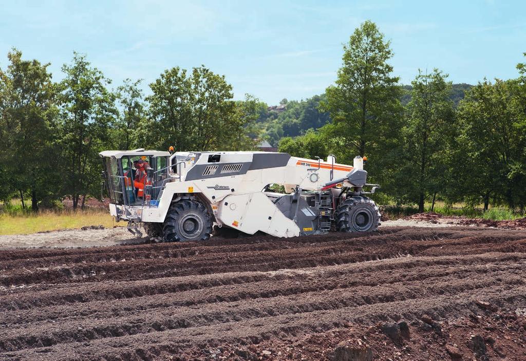 Broad range of applications Perfect soil stabilizer Second-to-none performance and mixing quality The finely graded Wirtgen WR series includes a tailored solution for any soil stabilization and cold