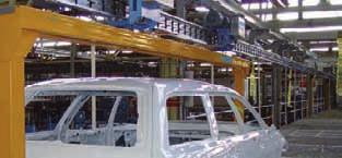 ... for electrifi ed monorail systems to transport auto bodies Customer: Mitsubishi,
