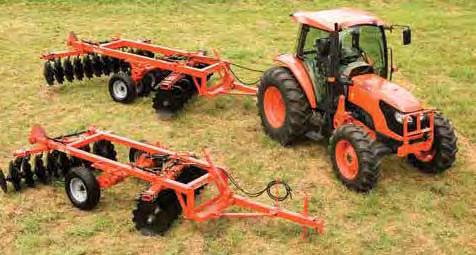 harrows, as well as offset lift and wheel disc harrows for producing seed beds in all types of conditions.