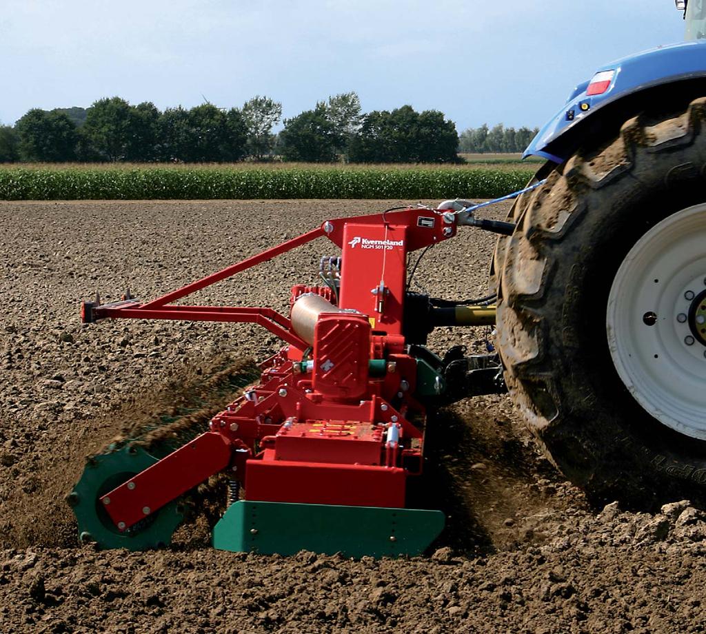 Kverneland NG-M 101 F20 High output with high class technology and light weight The new Kverneland foldable power harrow NG-M 101 F20 is the ideal implement for mid class tractors up to 200hp.